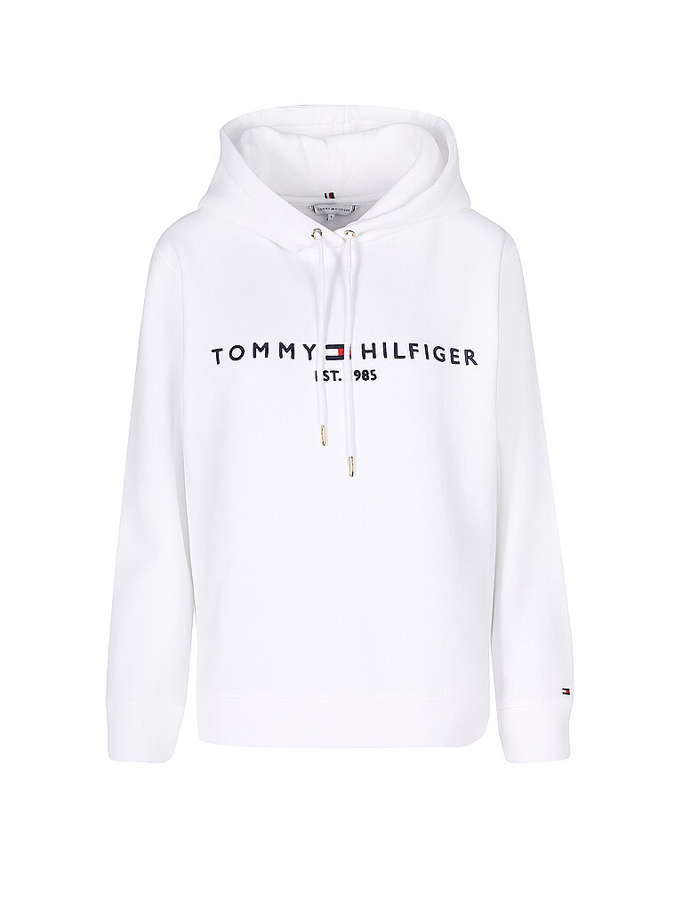 TOMMY HILFIGER Kapuzensweater - Hoodie  weiss | M von Tommy Hilfiger