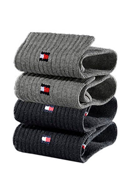 Tommy Hilfiger Kurzsocken, (4 Paar), mit weichem Frottee von Tommy Hilfiger