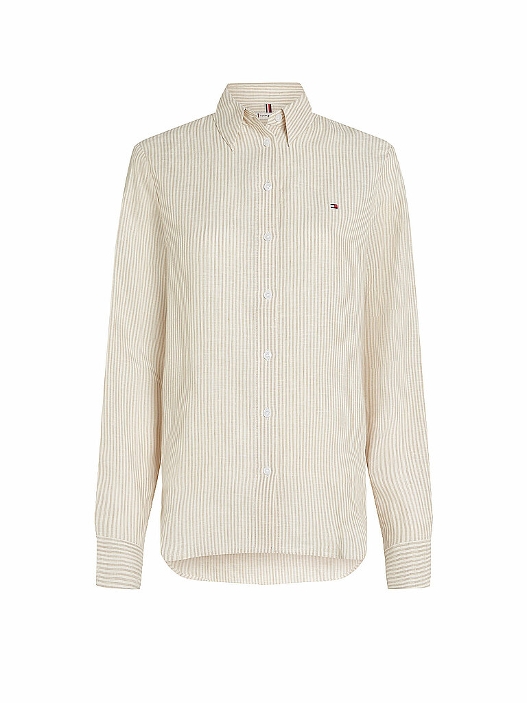 TOMMY HILFIGER Leinenbluse weiss | 34 von Tommy Hilfiger