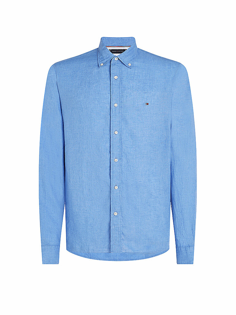 TOMMY HILFIGER Leinenhemd  hellblau | XL von Tommy Hilfiger