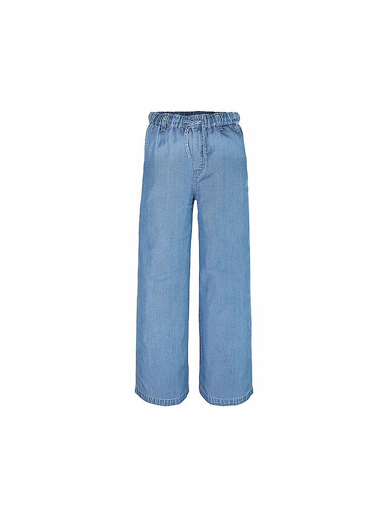 TOMMY HILFIGER Mädchen Jeans Wide Fit hellblau | 140 von Tommy Hilfiger