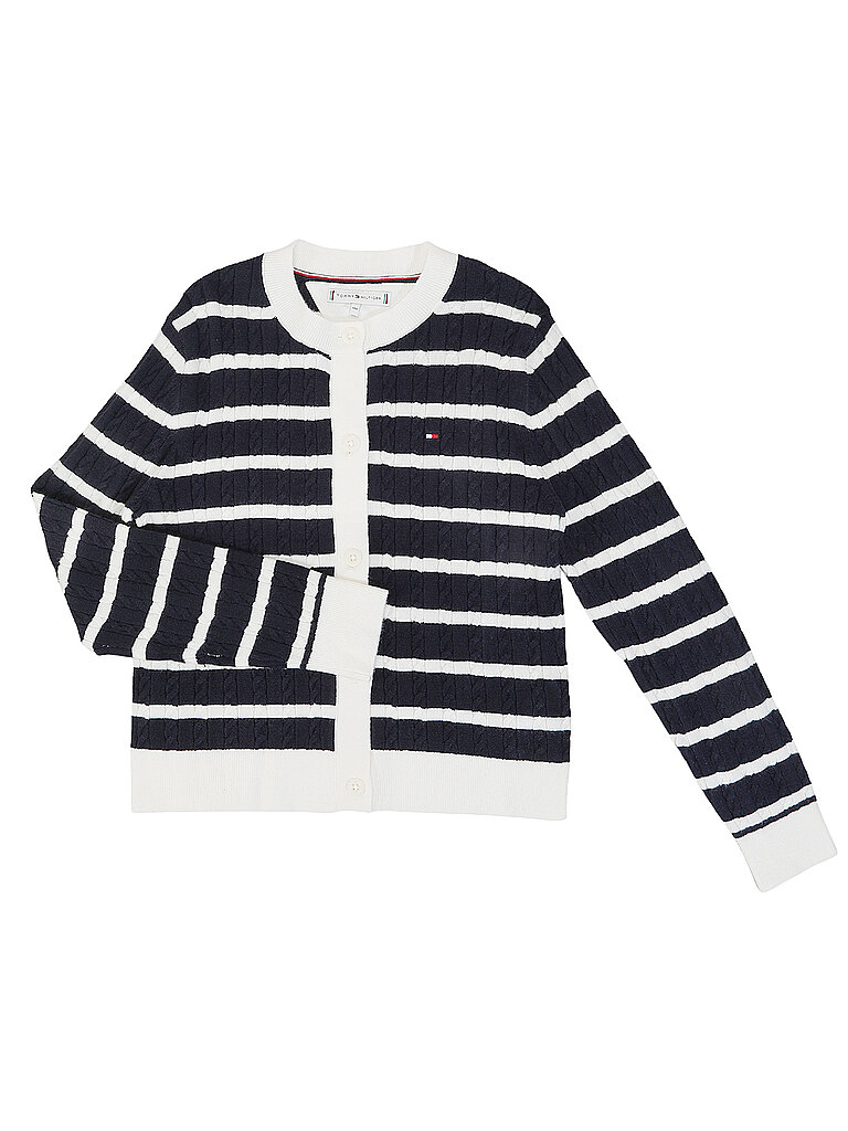 TOMMY HILFIGER Mädchen Strickjacke  dunkelblau | 164 von Tommy Hilfiger