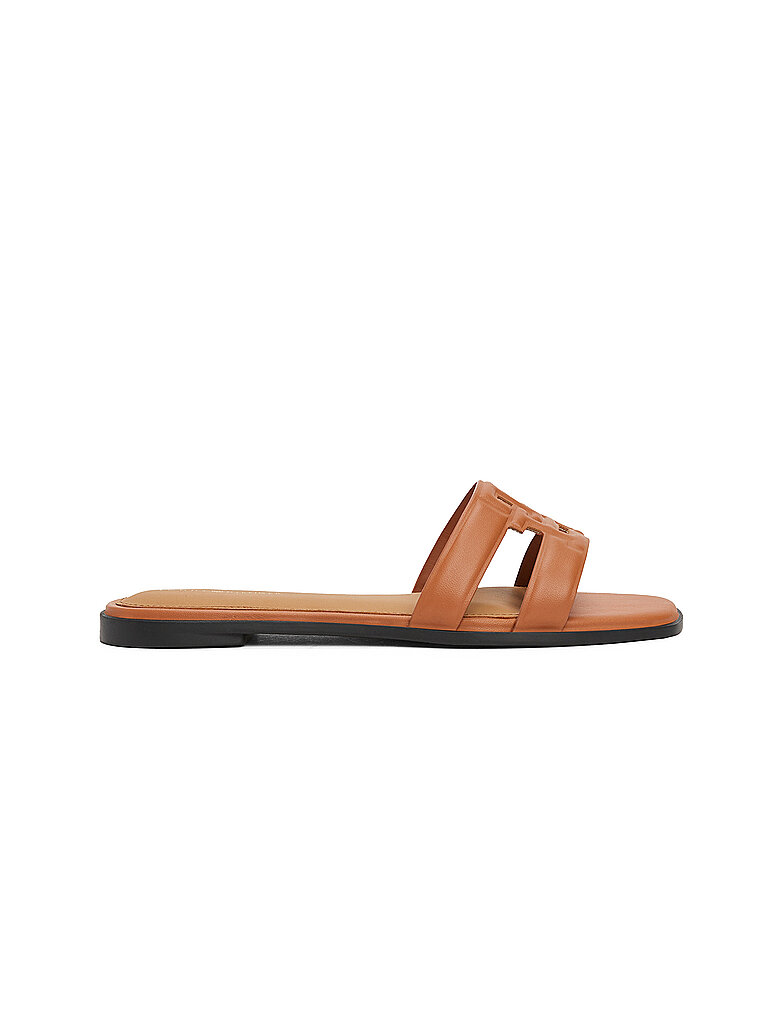 TOMMY HILFIGER Pantoletten  braun | 36 von Tommy Hilfiger