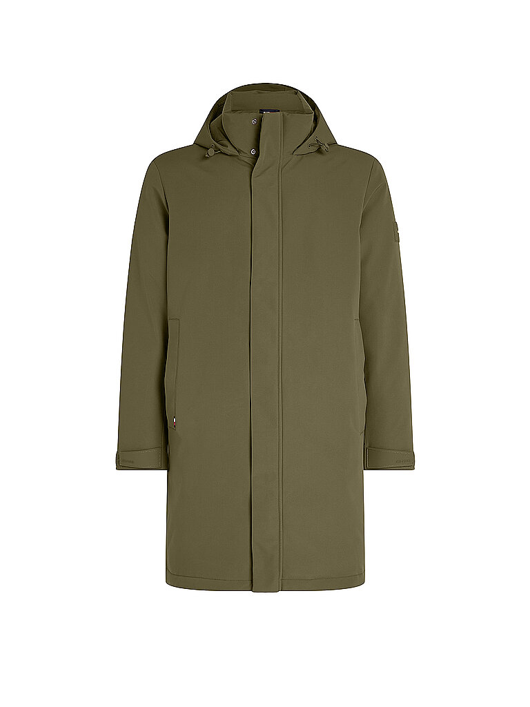 TOMMY HILFIGER Parka TECH PADDED olive | L von Tommy Hilfiger