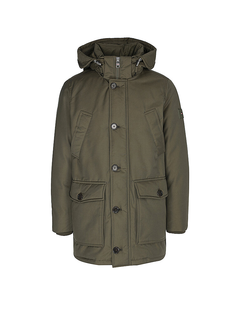 TOMMY HILFIGER Parka olive | L von Tommy Hilfiger