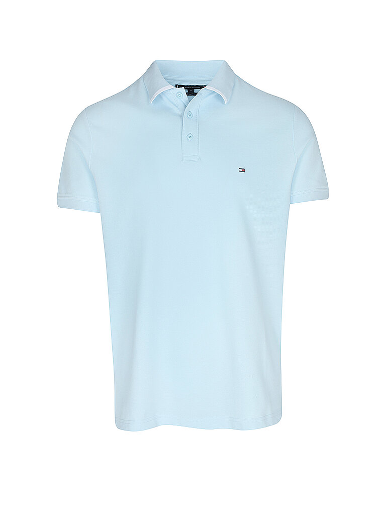 TOMMY HILFIGER Poloshirt Regular Fit hellblau | L von Tommy Hilfiger