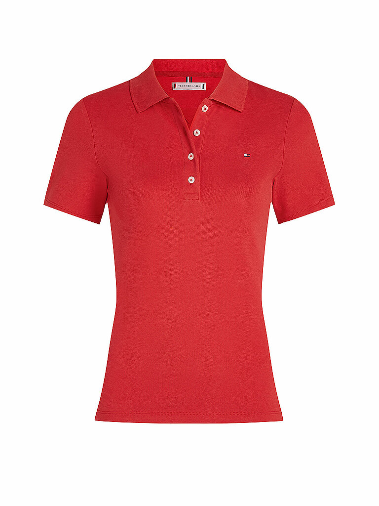 TOMMY HILFIGER Poloshirt Slim Fit 1985 rot | L von Tommy Hilfiger