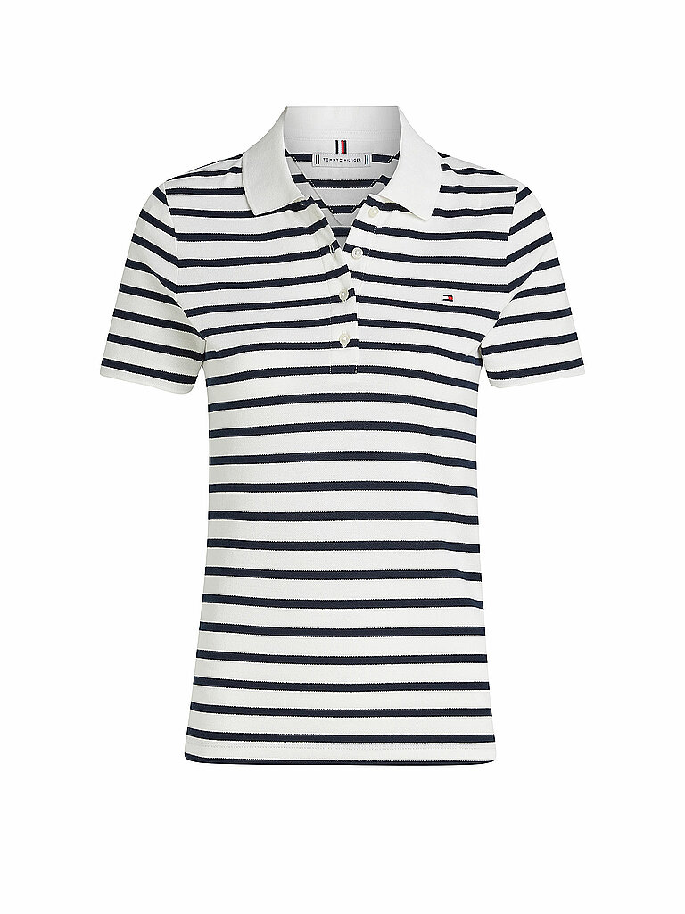 TOMMY HILFIGER Poloshirt Slim Fit 1985 weiss | L von Tommy Hilfiger