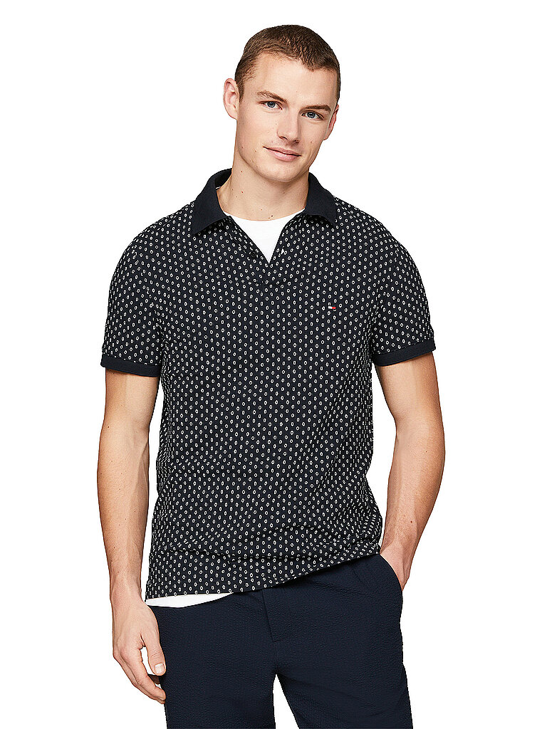 TOMMY HILFIGER Poloshirt Slim Fit blau | L von Tommy Hilfiger