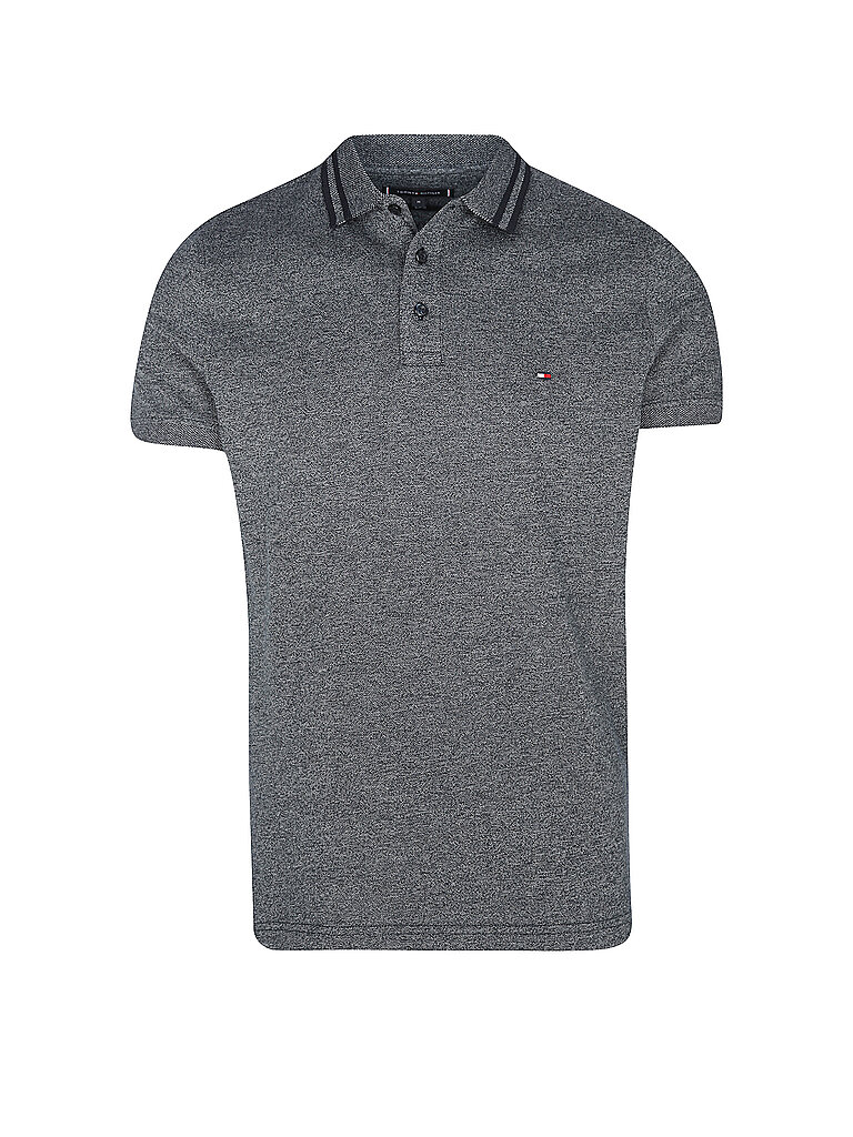 TOMMY HILFIGER Poloshirt Slim Fit grau | L von Tommy Hilfiger