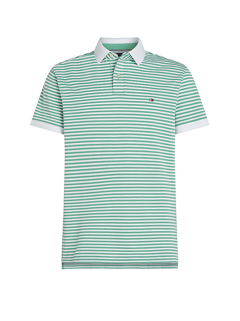 TOMMY HILFIGER Poloshirt Slim Fit grün | L von Tommy Hilfiger