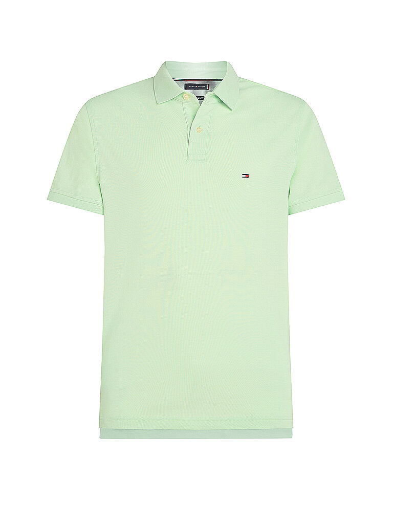 TOMMY HILFIGER Poloshirt Slim Fit mint | L von Tommy Hilfiger