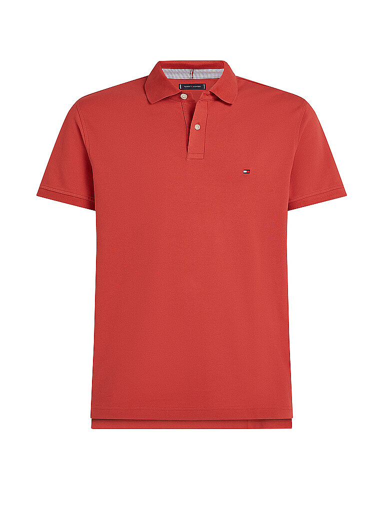 TOMMY HILFIGER Poloshirt Slim Fit rot | L von Tommy Hilfiger