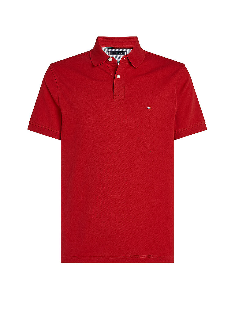 TOMMY HILFIGER Poloshirt Slim Fit rot | L von Tommy Hilfiger