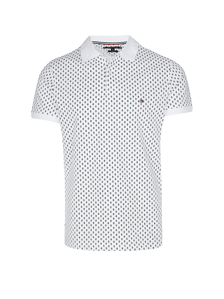 TOMMY HILFIGER Poloshirt Slim Fit weiss | S von Tommy Hilfiger