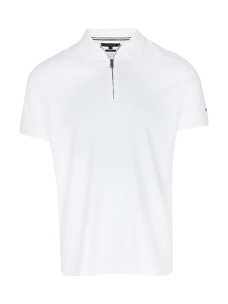 TOMMY HILFIGER Poloshirt Slim Fit weiss | XL von Tommy Hilfiger