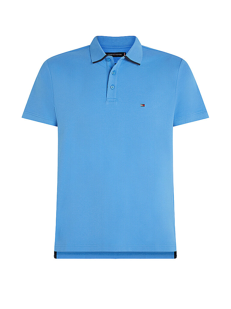 TOMMY HILFIGER Poloshirt Regular Fit blau | L von Tommy Hilfiger