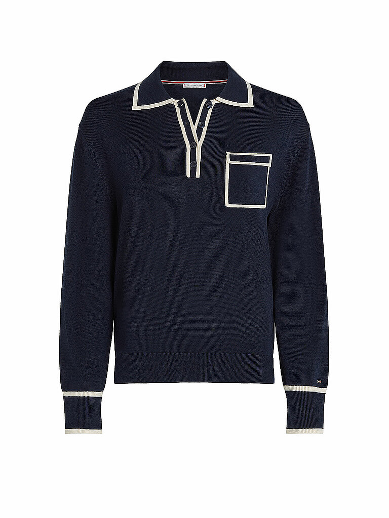 TOMMY HILFIGER Poloshirt dunkelblau | L von Tommy Hilfiger