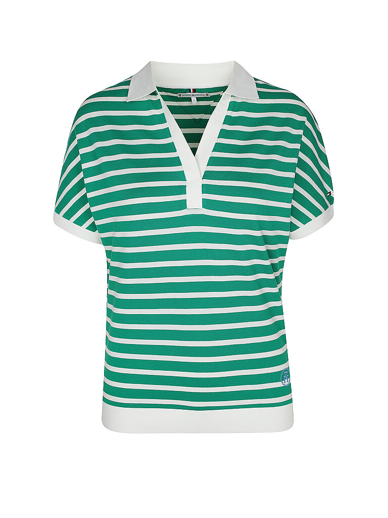 TOMMY HILFIGER Poloshirt grün | L von Tommy Hilfiger