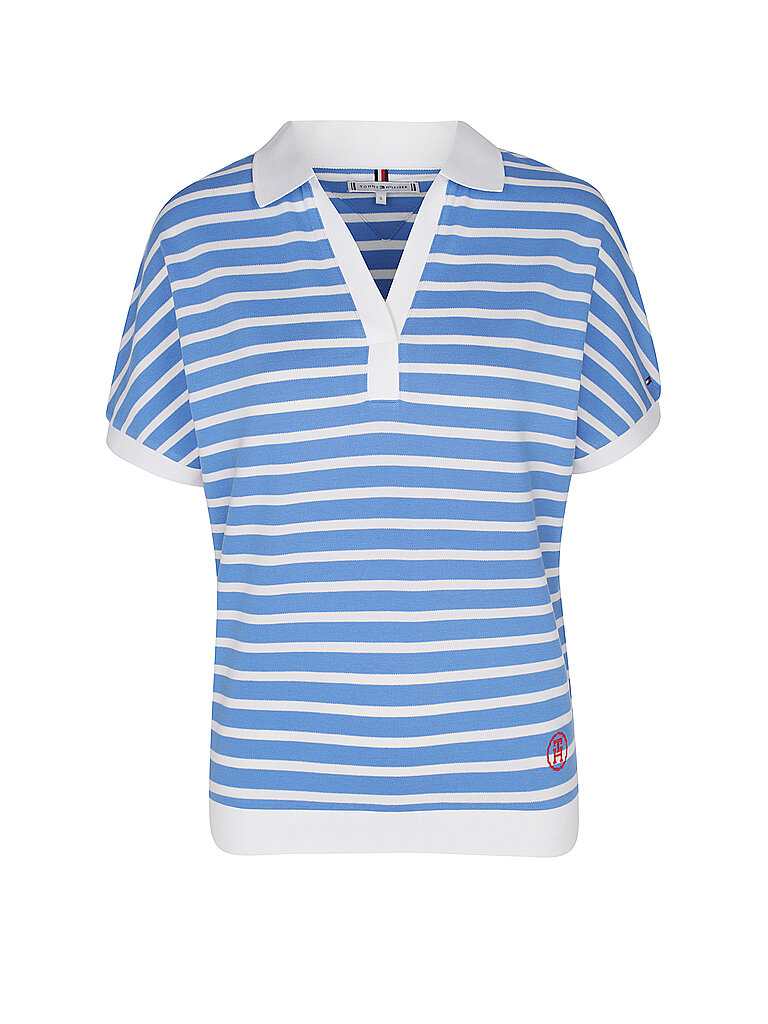 TOMMY HILFIGER Poloshirt hellblau | L von Tommy Hilfiger