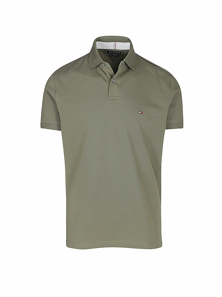 TOMMY HILFIGER Poloshirt olive | L von Tommy Hilfiger