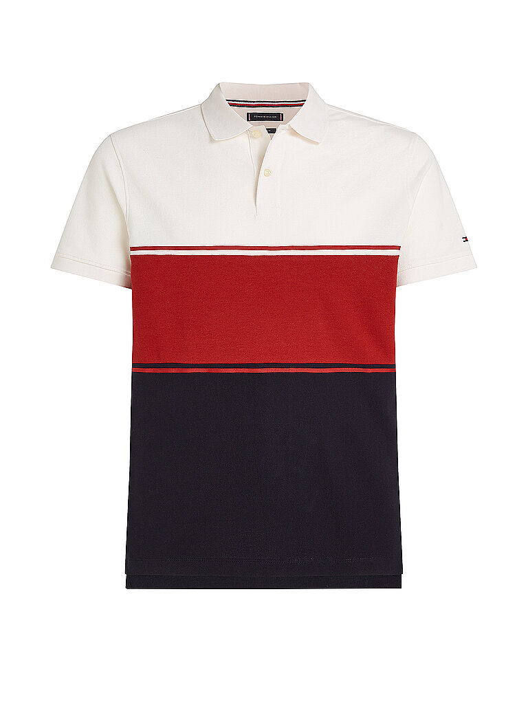 TOMMY HILFIGER Poloshirt  rot | L von Tommy Hilfiger