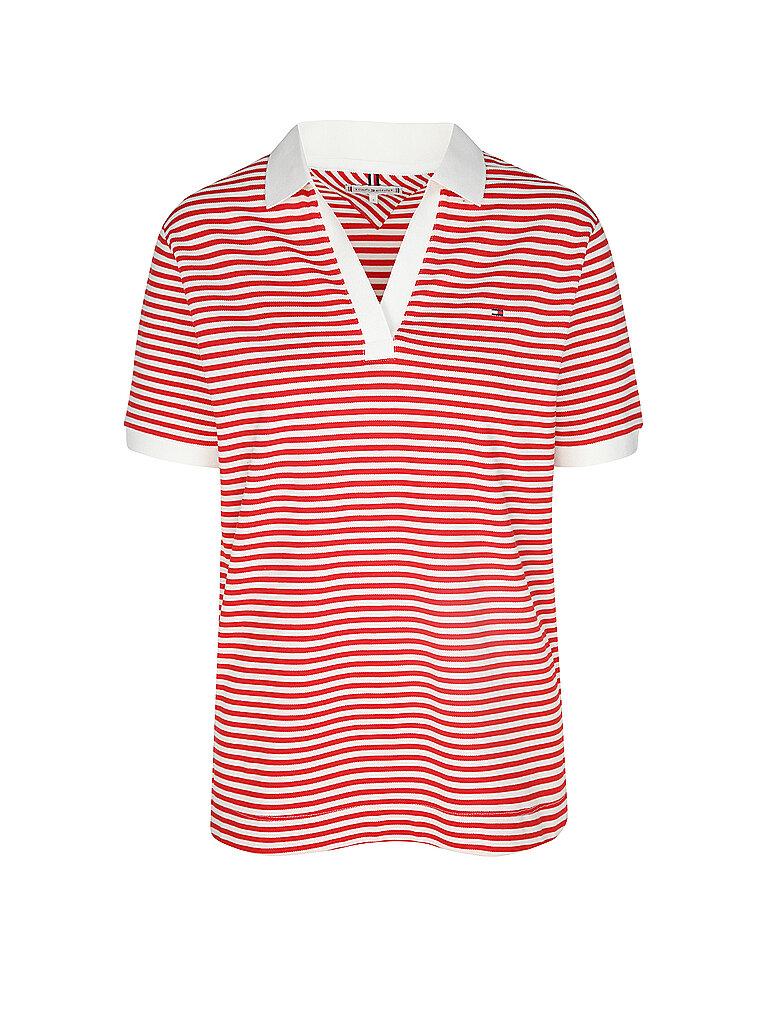 TOMMY HILFIGER Poloshirt  rot | M von Tommy Hilfiger