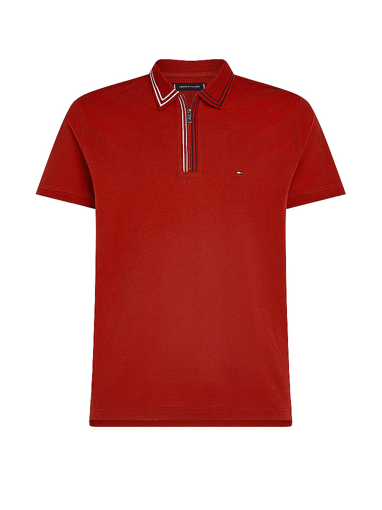 TOMMY HILFIGER Poloshirt  rot | M von Tommy Hilfiger