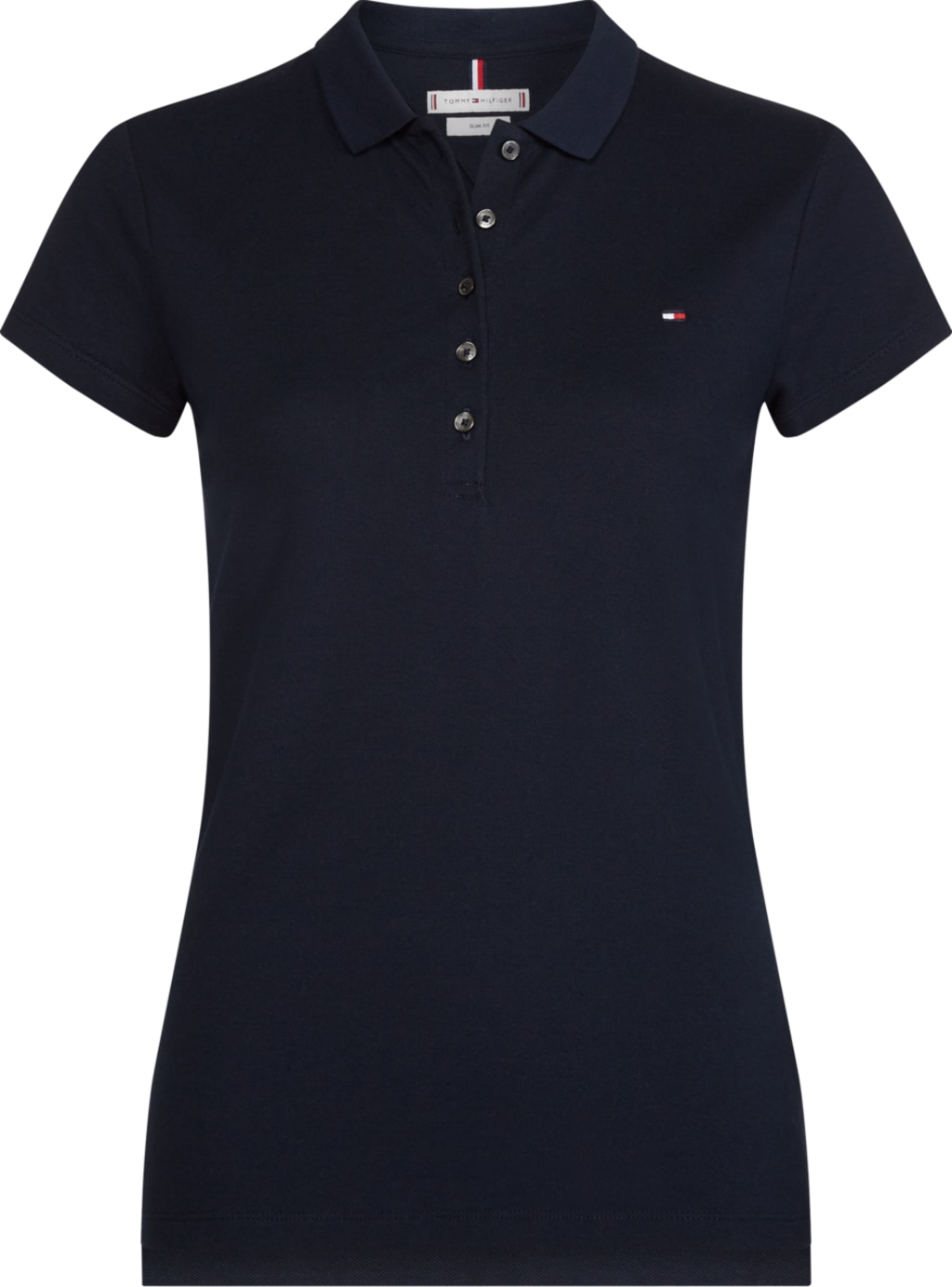 Tommy Hilfiger Poloshirt »HERITAGE SHORT SLEEVE SLIM POLO«, mit Tommy Hilfiger Logo-Flag auf der Brust von Tommy Hilfiger