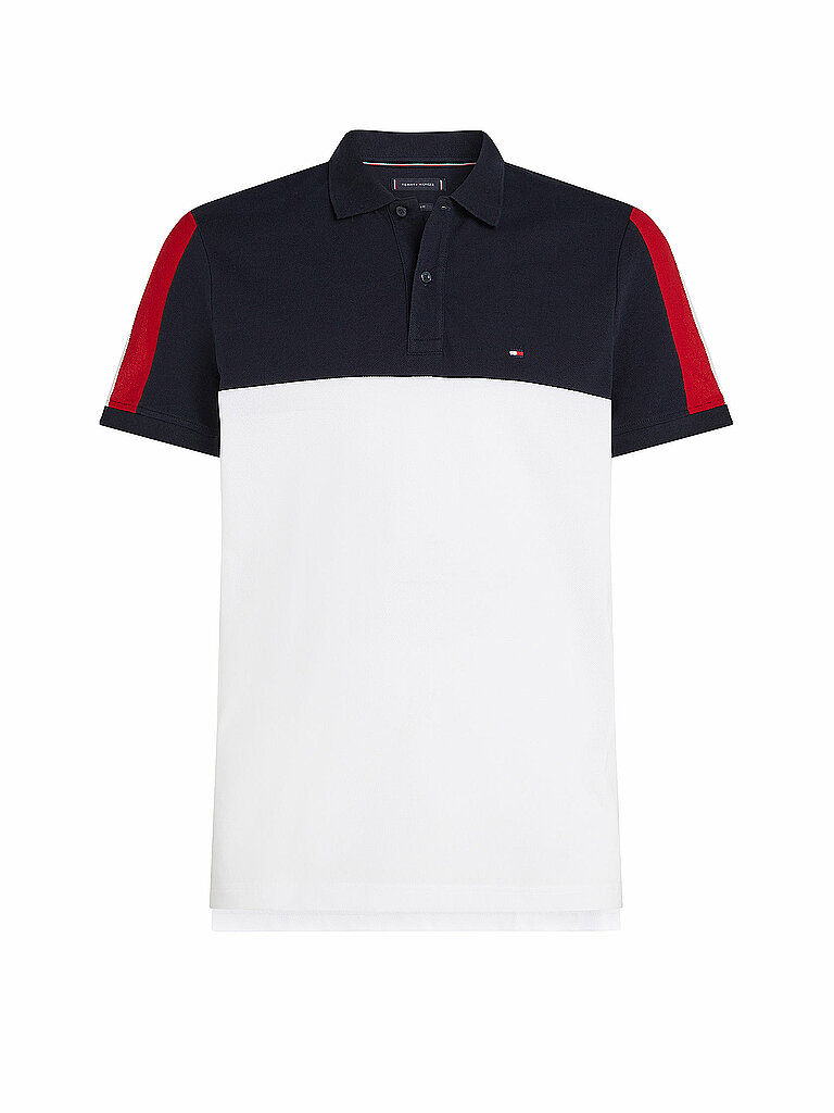 TOMMY HILFIGER Poloshirt weiss | L von Tommy Hilfiger