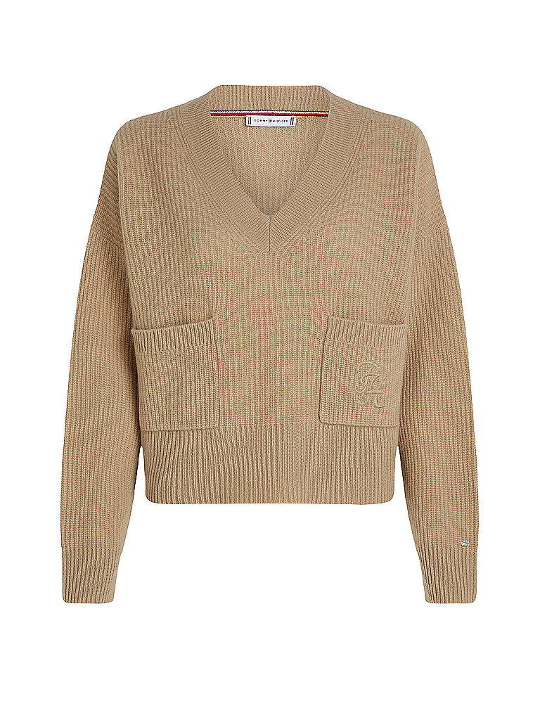 TOMMY HILFIGER Pullover  beige | L von Tommy Hilfiger