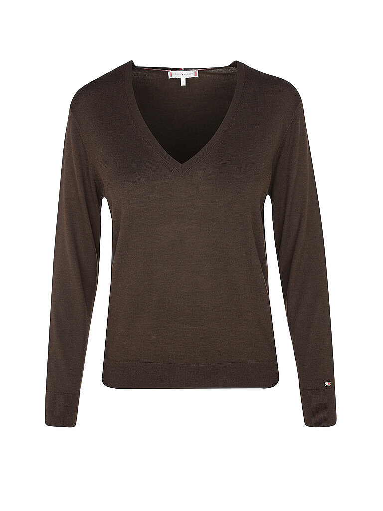 TOMMY HILFIGER Pullover braun | L TOMMY HILFIGER Pullover braun | L von Tommy Hilfiger