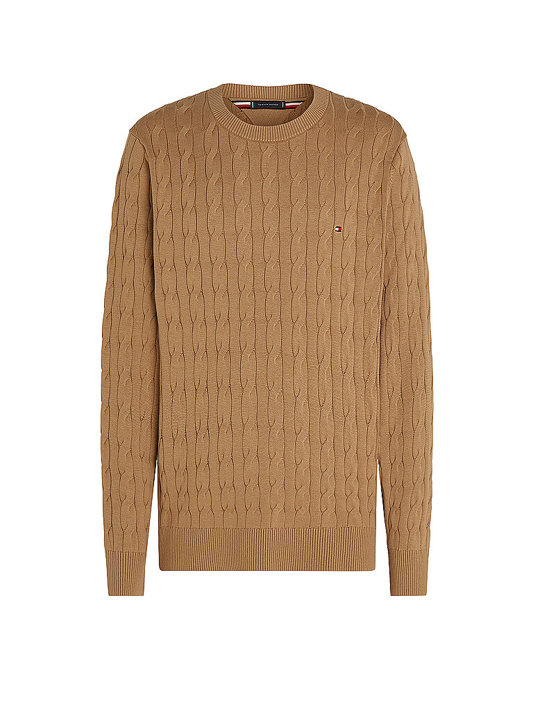 TOMMY HILFIGER Pullover camel | L von Tommy Hilfiger