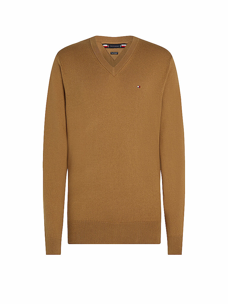 TOMMY HILFIGER Pullover camel | L von Tommy Hilfiger