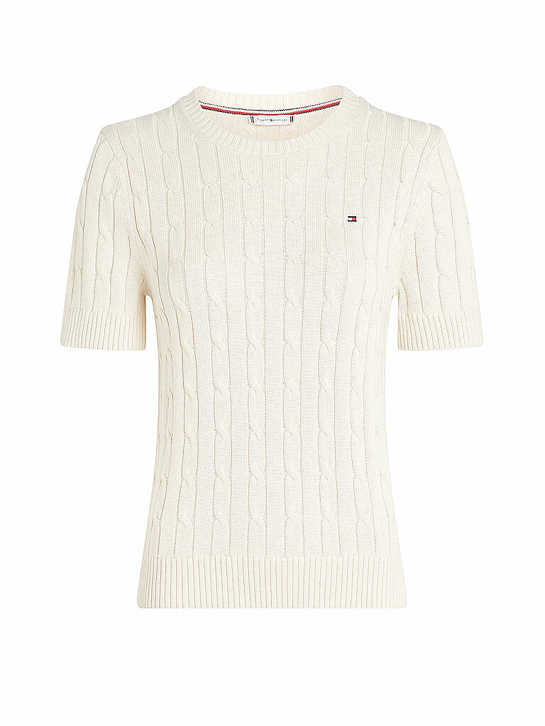 TOMMY HILFIGER Pullover creme | M von Tommy Hilfiger