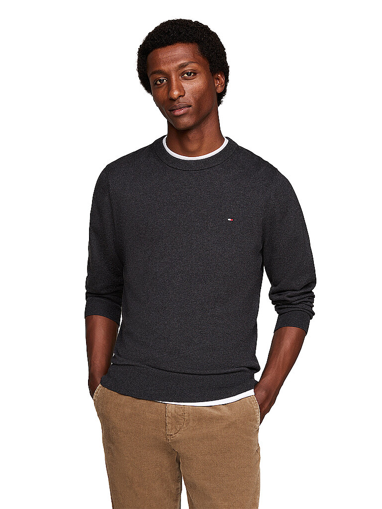 TOMMY HILFIGER Pullover grau | S von Tommy Hilfiger