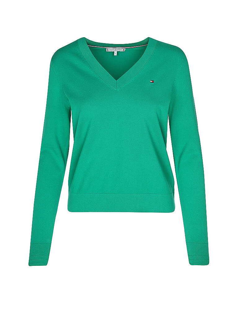 TOMMY HILFIGER Pullover grün | L von Tommy Hilfiger