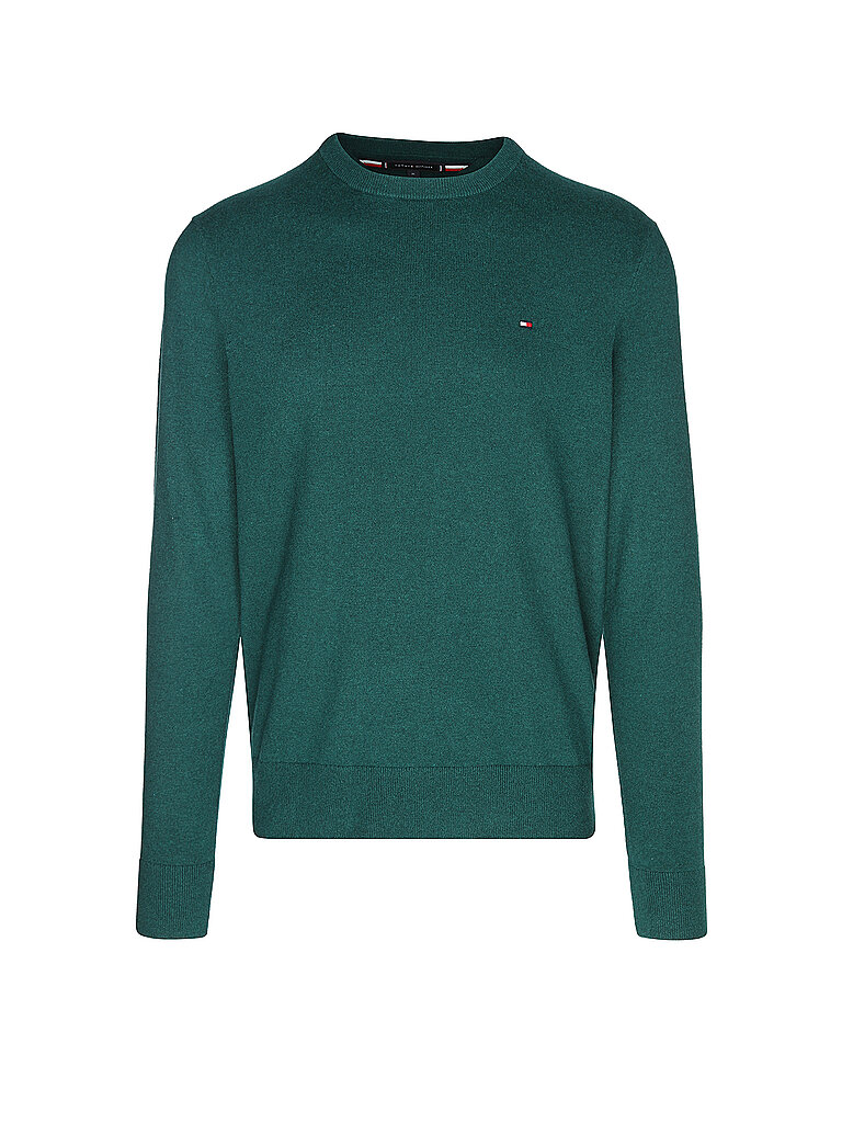 TOMMY HILFIGER Pullover grün | M von Tommy Hilfiger