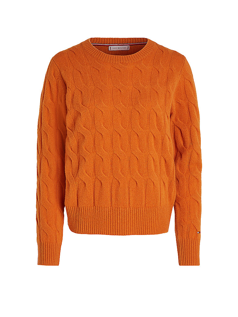 TOMMY HILFIGER Pullover orange | L von Tommy Hilfiger