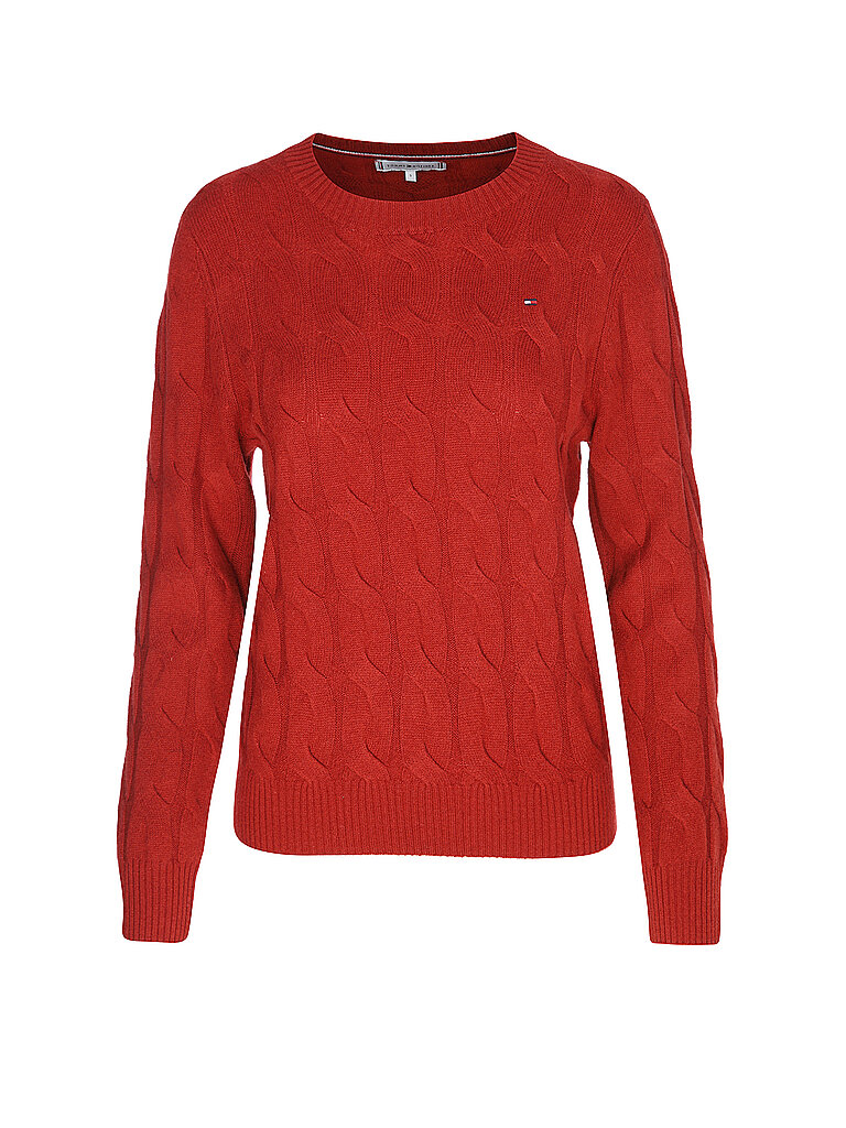 TOMMY HILFIGER Pullover rot | M von Tommy Hilfiger