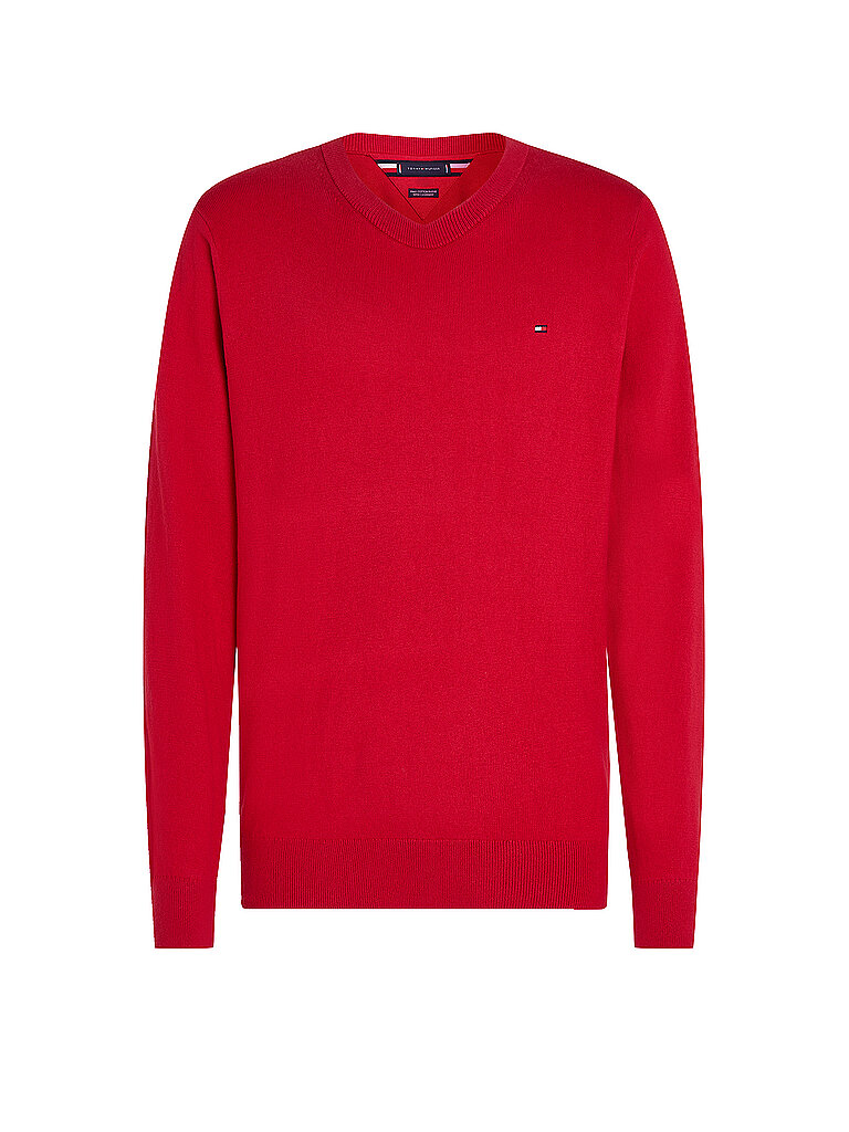 TOMMY HILFIGER Pullover rot | M von Tommy Hilfiger