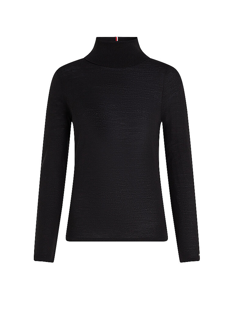 TOMMY HILFIGER Rollkragenpullover schwarz | L von Tommy Hilfiger