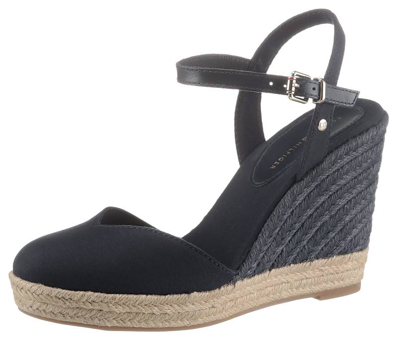 Tommy Hilfiger Sandalette »BASIC CLOSED TOE HIGH WEDGE«, mit bezogenem Keilabsatz von Tommy Hilfiger