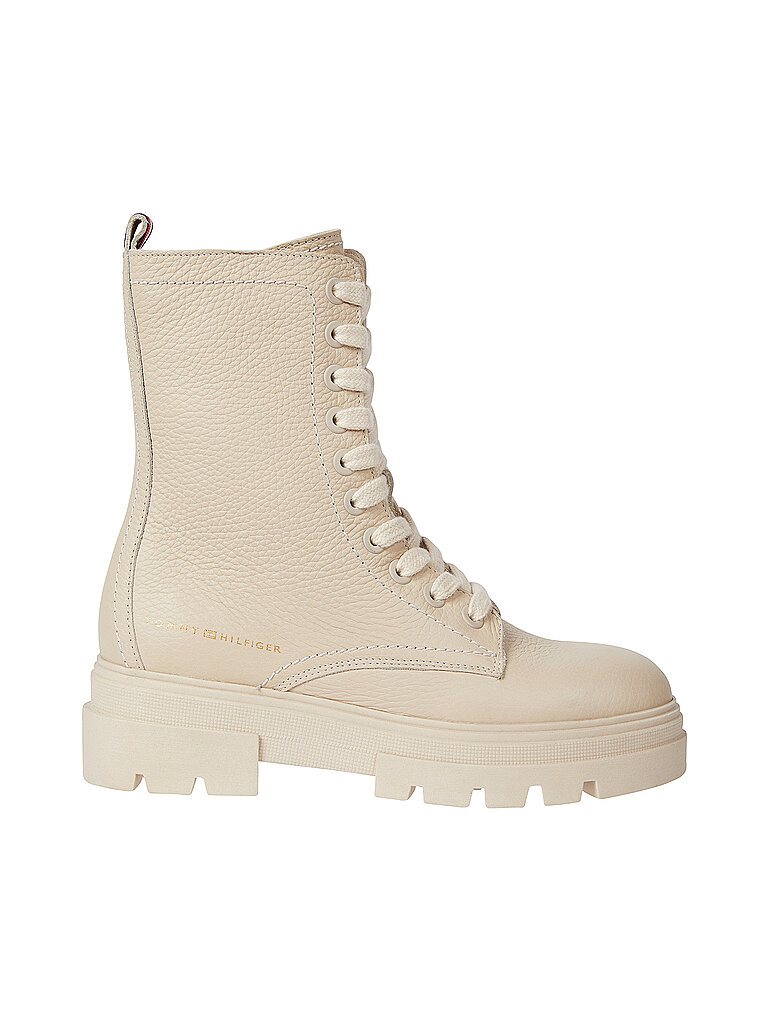 TOMMY HILFIGER Schnürboots beige | 38 von Tommy Hilfiger