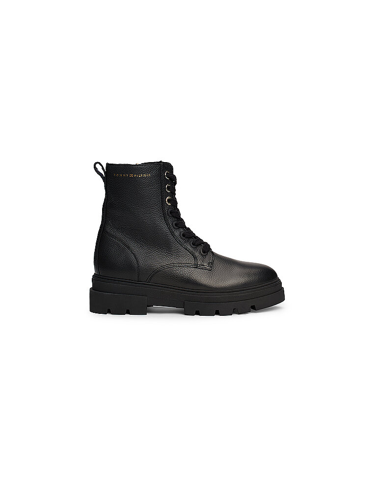 TOMMY HILFIGER Schnürboots schwarz | 36 von Tommy Hilfiger