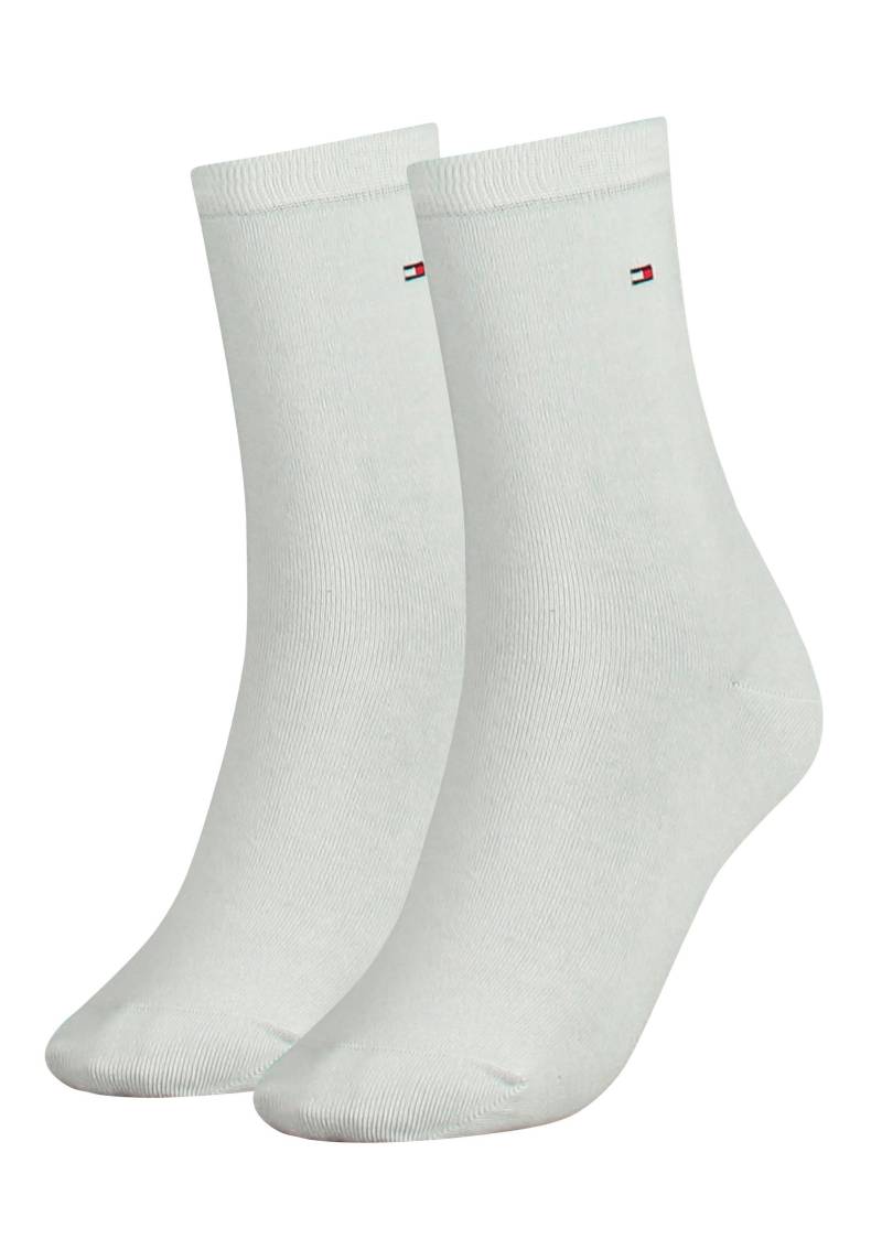 Tommy Hilfiger Socken »TH WOMEN SOCK CASUAL 2P«, (2 Paar, 2 Paar), mit flacher Zehennaht von Tommy Hilfiger