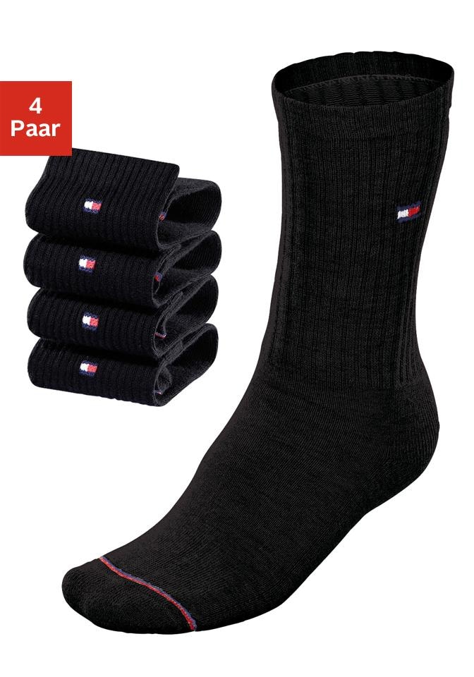 Tommy Hilfiger Socken, (4 Paar), mit Fussfrottee von Tommy Hilfiger