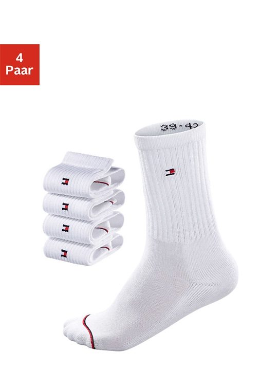 Tommy Hilfiger Socken, (4 Paar), mit Fussfrottee von Tommy Hilfiger