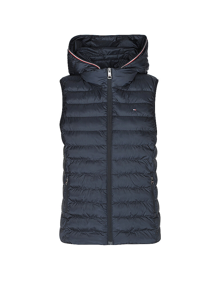 TOMMY HILFIGER Steppgilet dunkelblau | L von Tommy Hilfiger