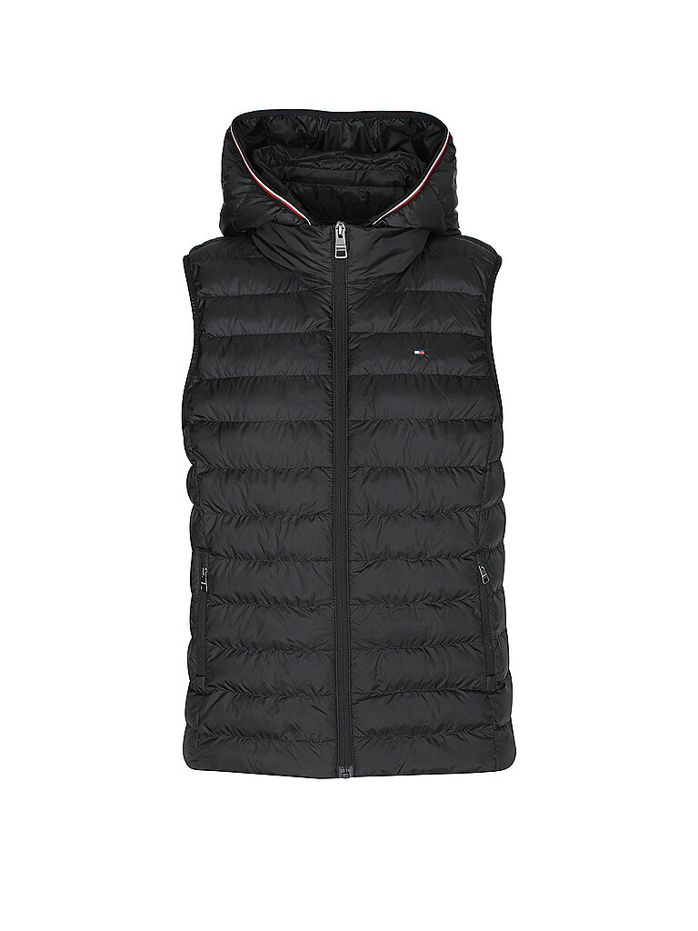 TOMMY HILFIGER Steppgilet schwarz | L von Tommy Hilfiger